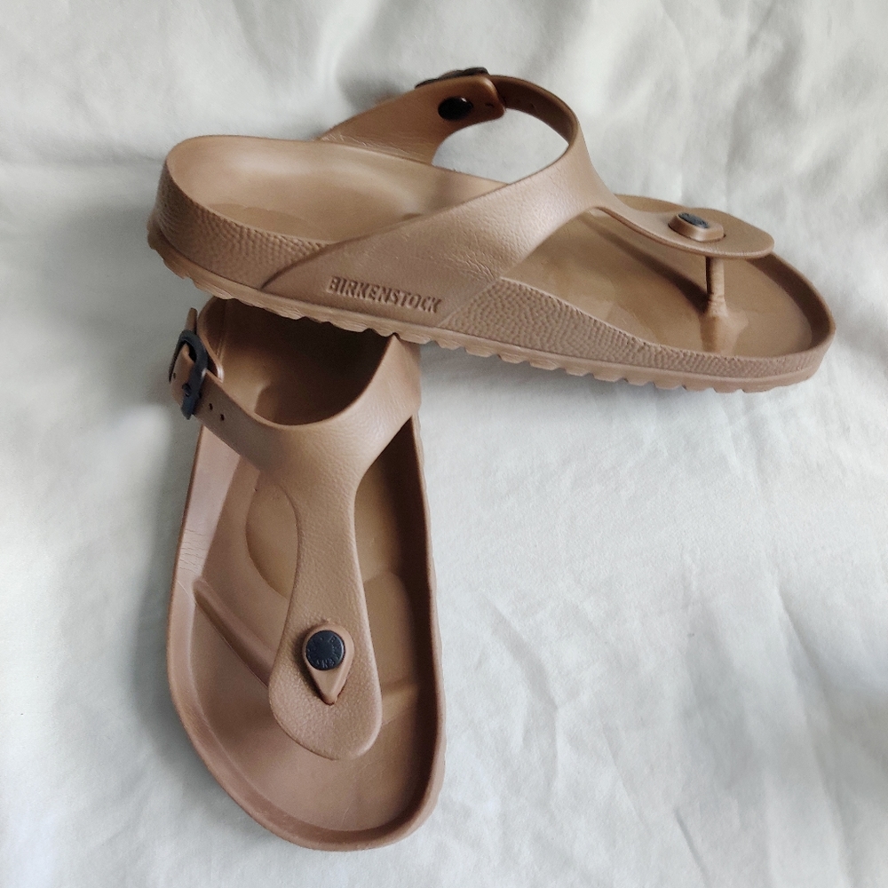 Birkenstock Eva Copper Gizeh Slide Sandals - 40 - 9 9.5